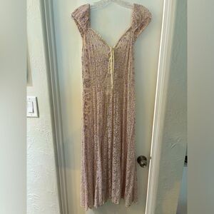 Urban Outfitters Lace Lavender Midi Dress